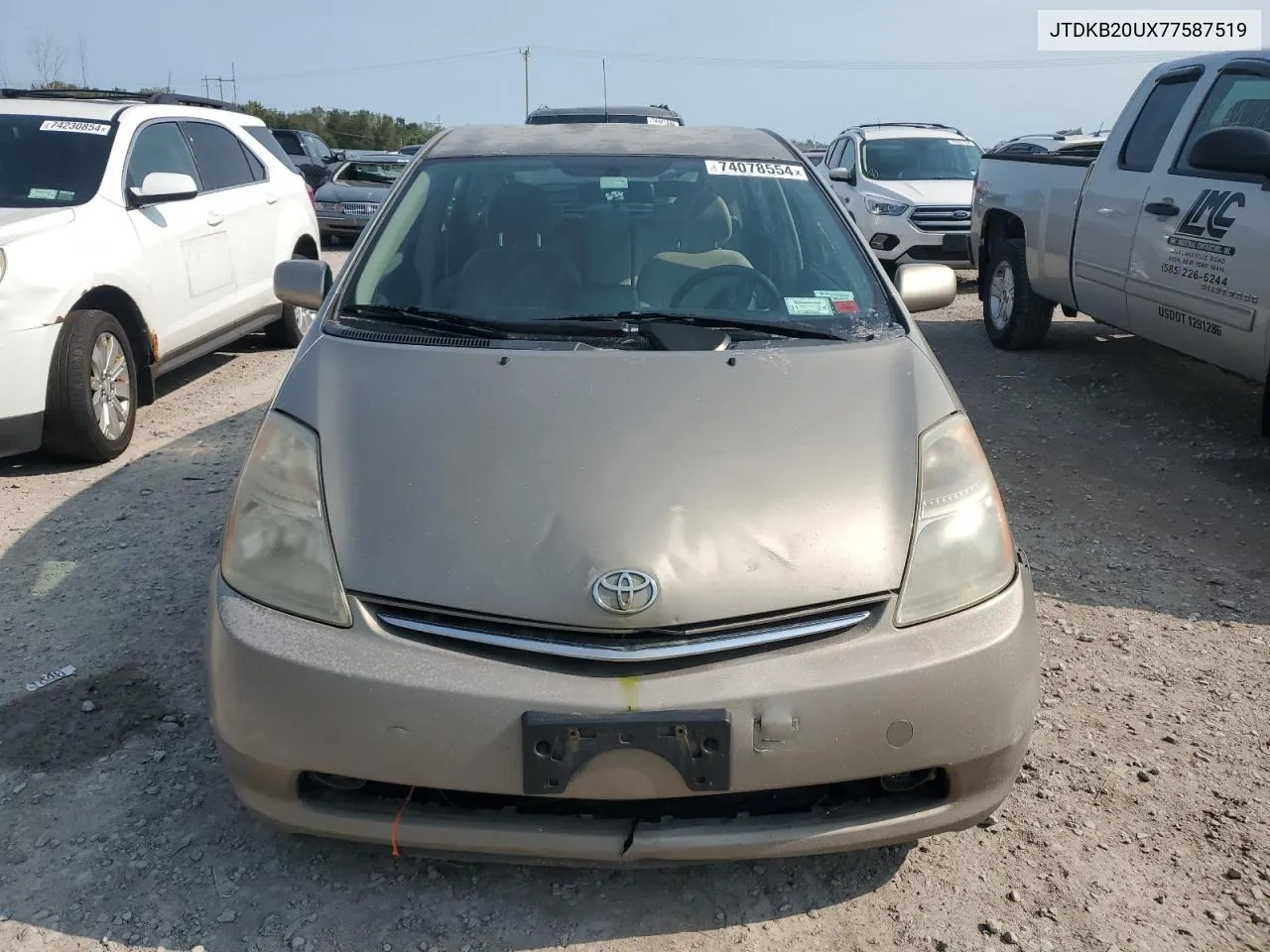 2007 Toyota Prius VIN: JTDKB20UX77587519 Lot: 74078554