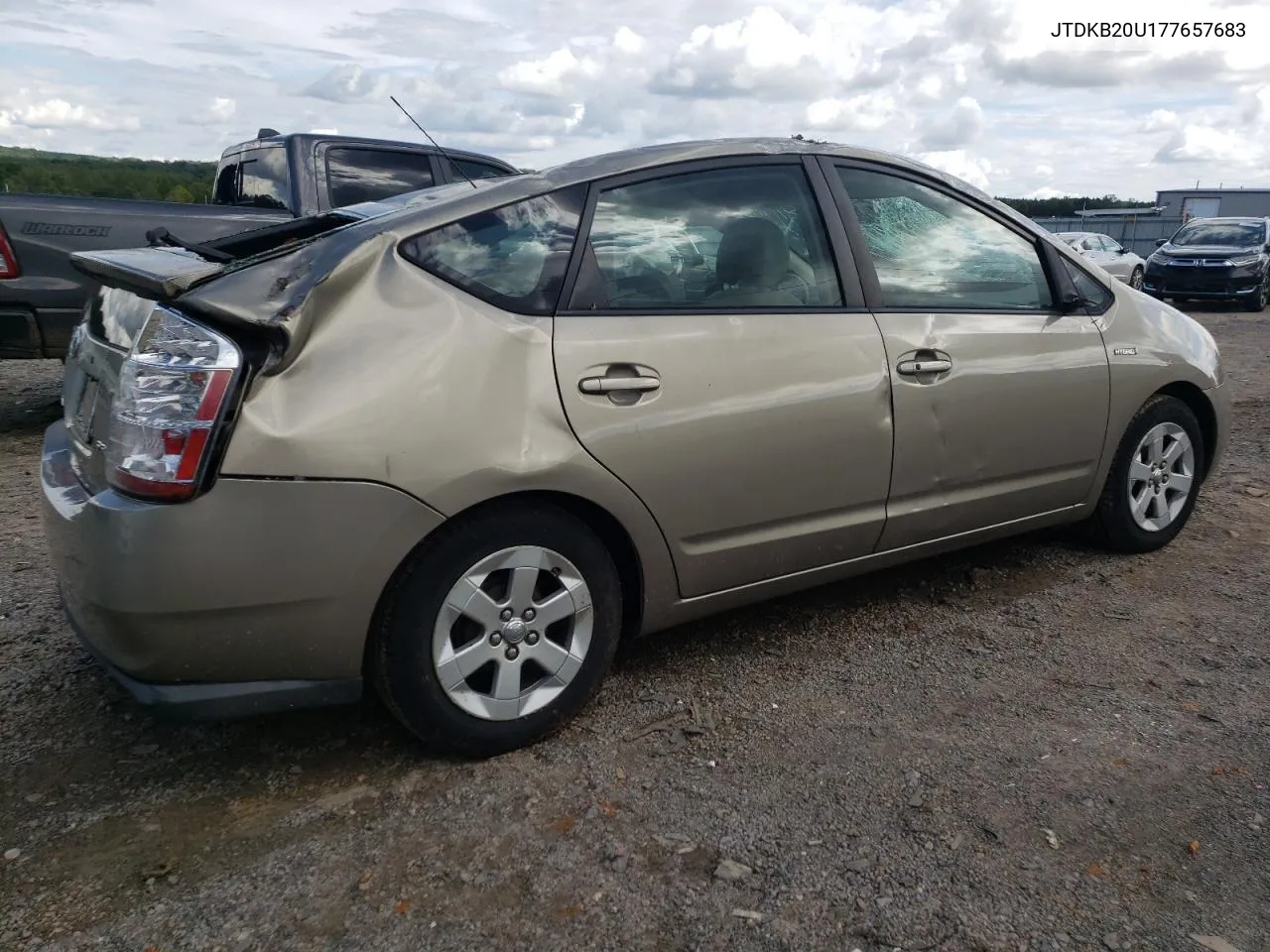 2007 Toyota Prius VIN: JTDKB20U177657683 Lot: 74081804