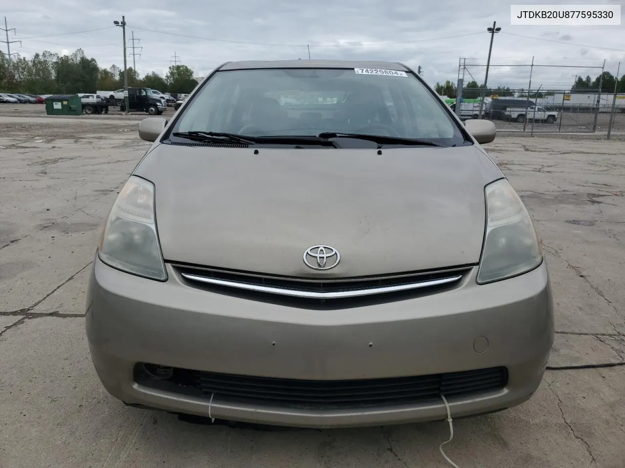 2007 Toyota Prius VIN: JTDKB20U877595330 Lot: 74229804