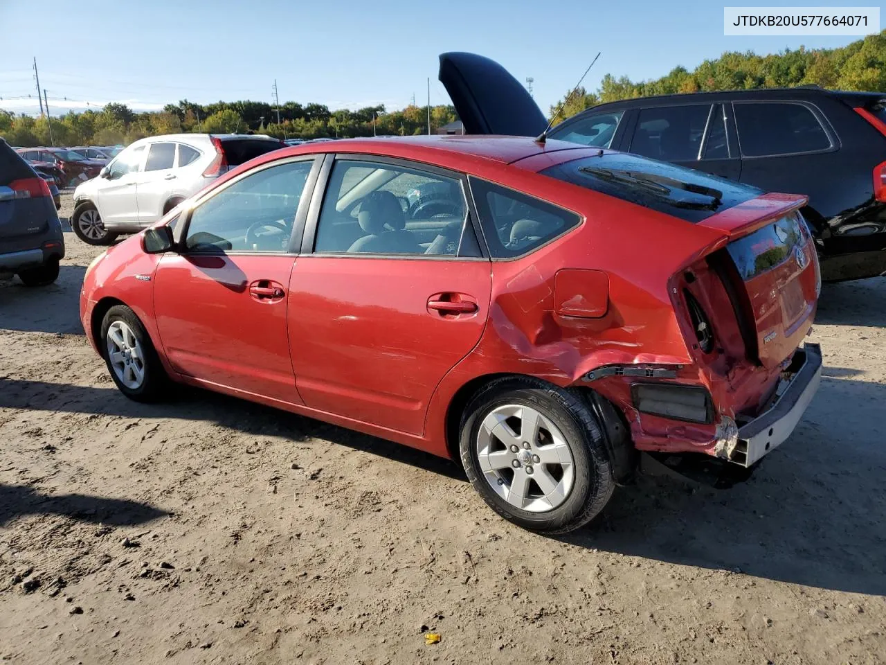 2007 Toyota Prius VIN: JTDKB20U577664071 Lot: 74456564