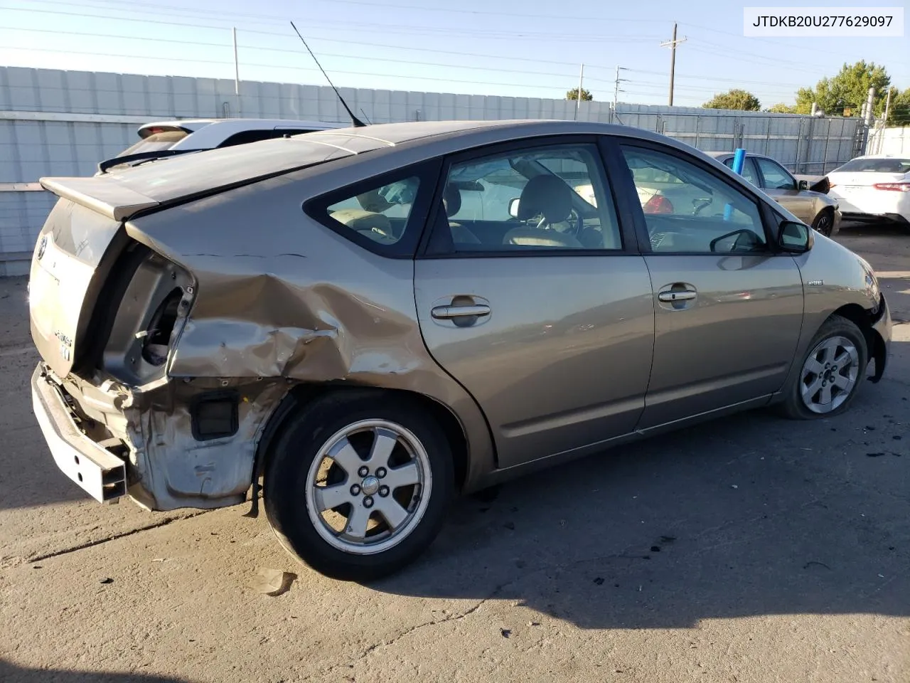 2007 Toyota Prius VIN: JTDKB20U277629097 Lot: 74609344