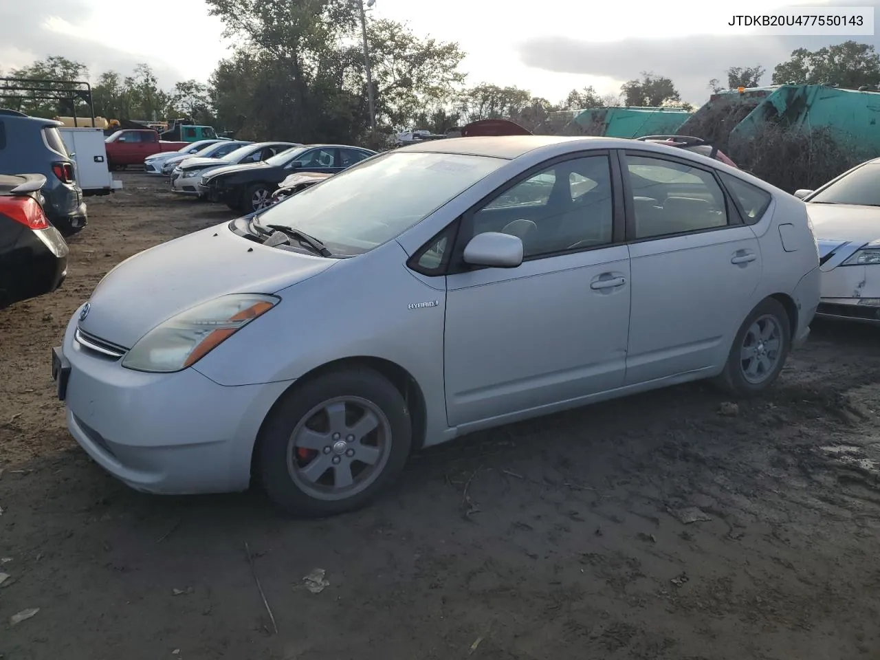 2007 Toyota Prius VIN: JTDKB20U477550143 Lot: 74978334