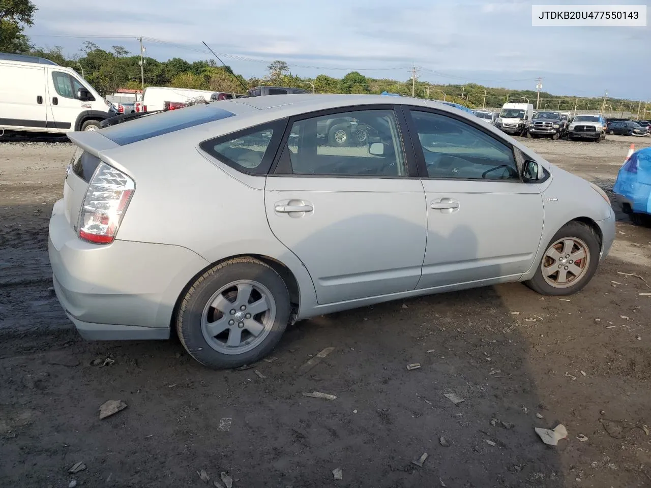 2007 Toyota Prius VIN: JTDKB20U477550143 Lot: 74978334