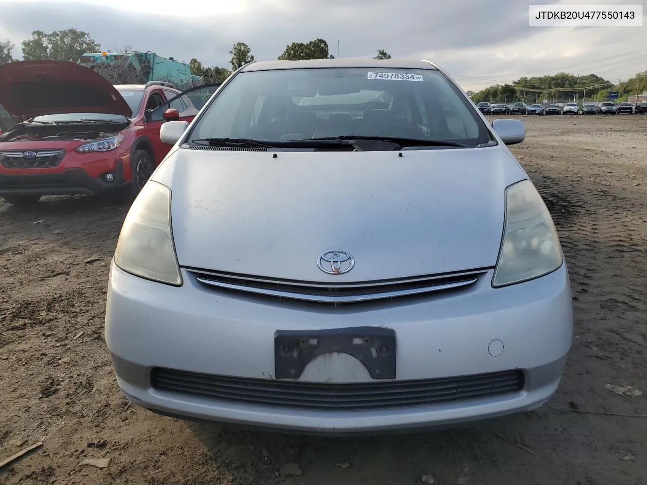 2007 Toyota Prius VIN: JTDKB20U477550143 Lot: 74978334