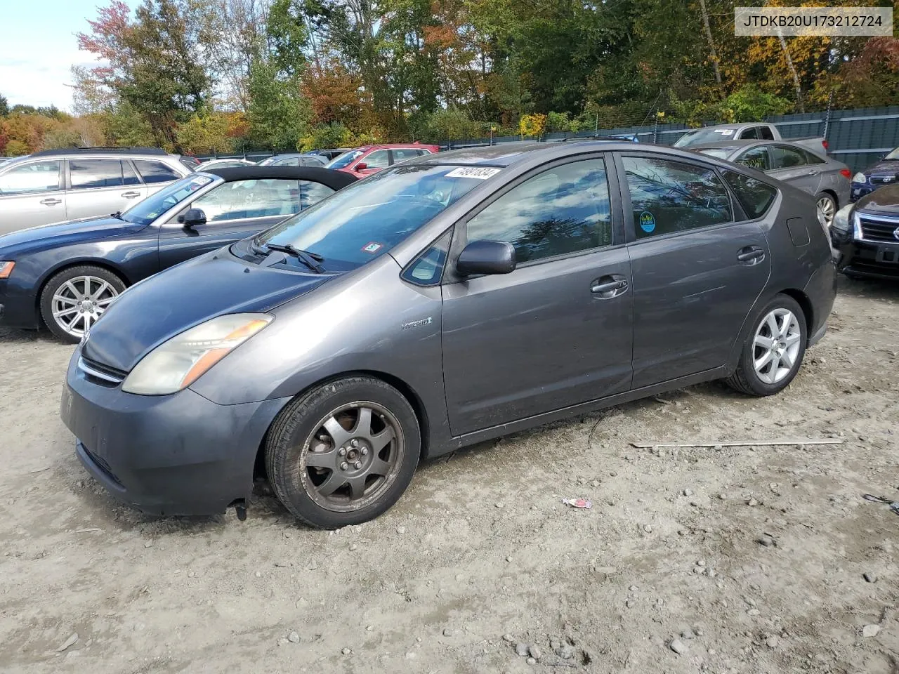 2007 Toyota Prius VIN: JTDKB20U173212724 Lot: 74991834