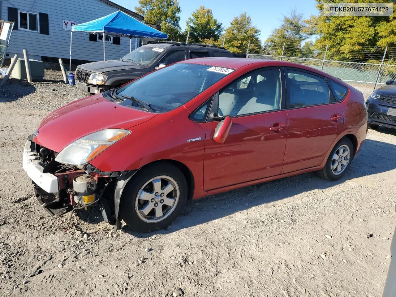 2007 Toyota Prius VIN: JTDKB20U577674423 Lot: 75055094