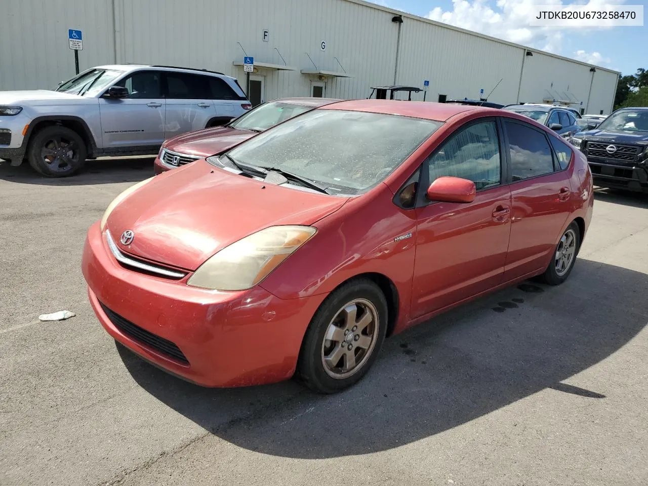 2007 Toyota Prius VIN: JTDKB20U673258470 Lot: 75119114