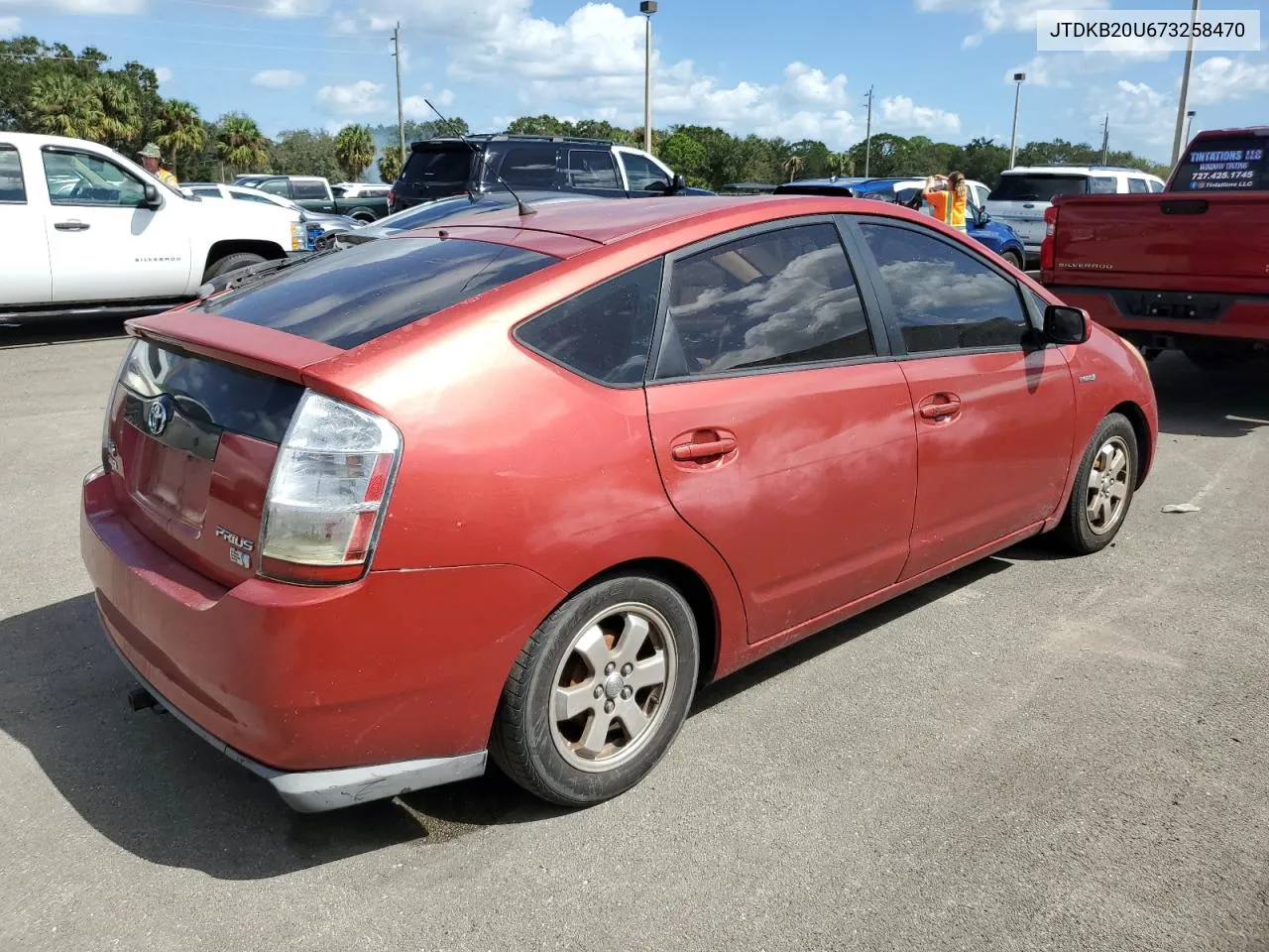 2007 Toyota Prius VIN: JTDKB20U673258470 Lot: 75119114