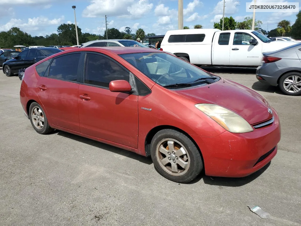 2007 Toyota Prius VIN: JTDKB20U673258470 Lot: 75119114