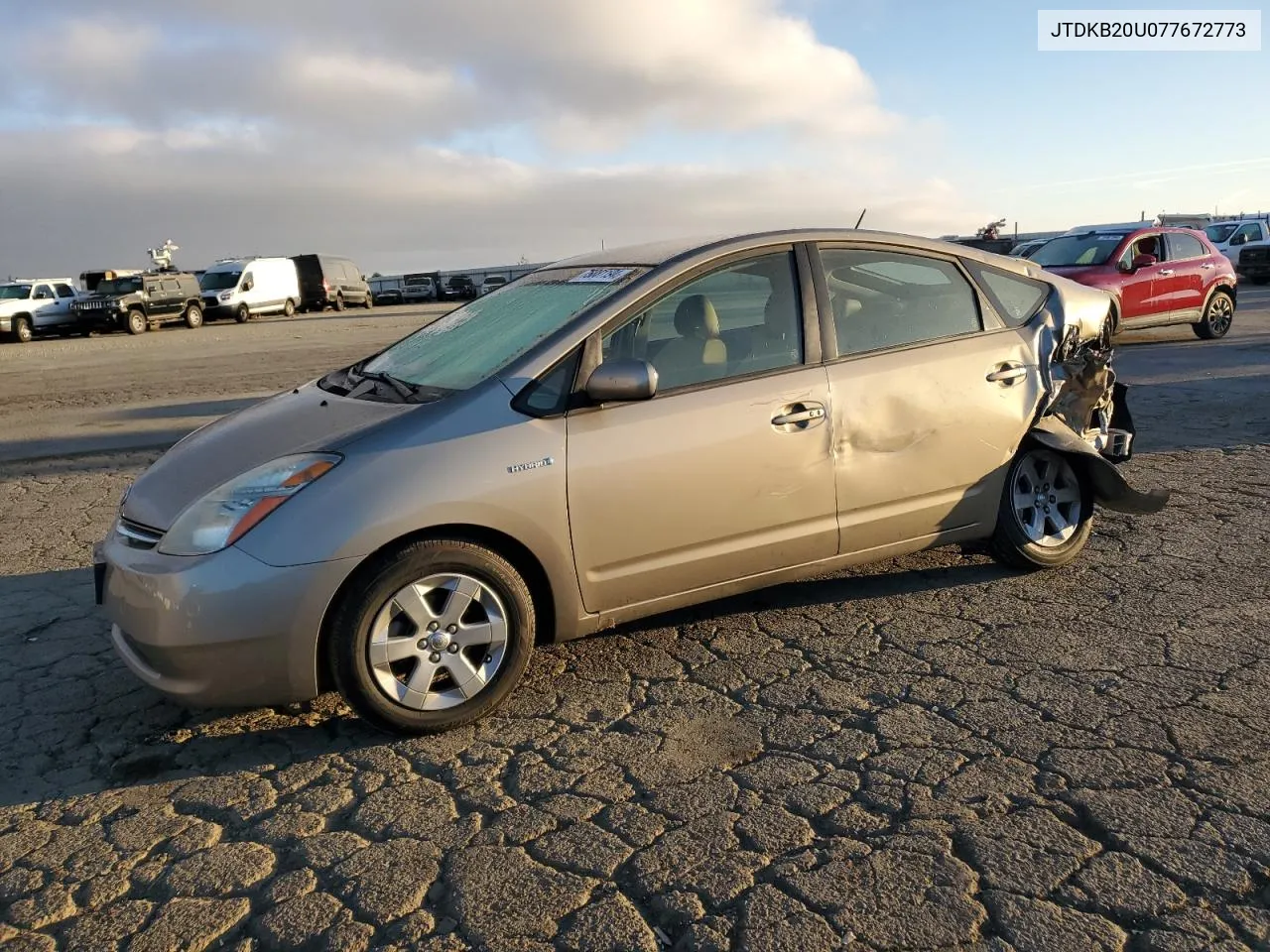 2007 Toyota Prius VIN: JTDKB20U077672773 Lot: 75881194