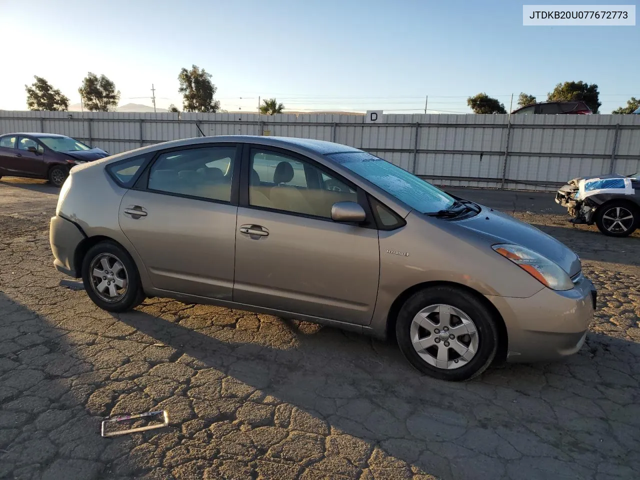 2007 Toyota Prius VIN: JTDKB20U077672773 Lot: 75881194