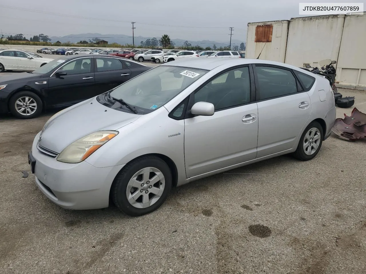 2007 Toyota Prius VIN: JTDKB20U477607859 Lot: 75921314