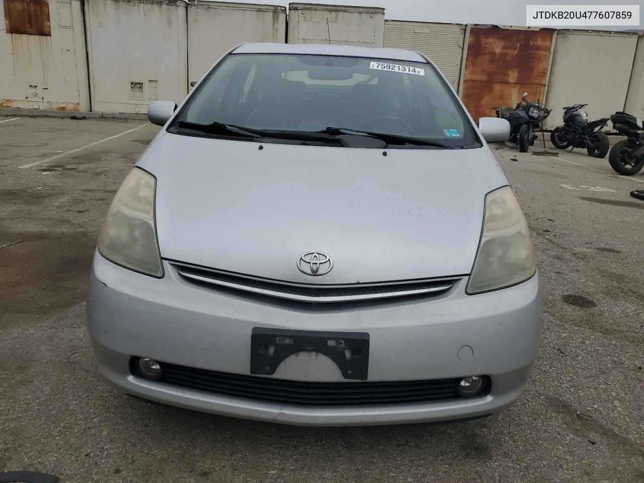 2007 Toyota Prius VIN: JTDKB20U477607859 Lot: 75921314