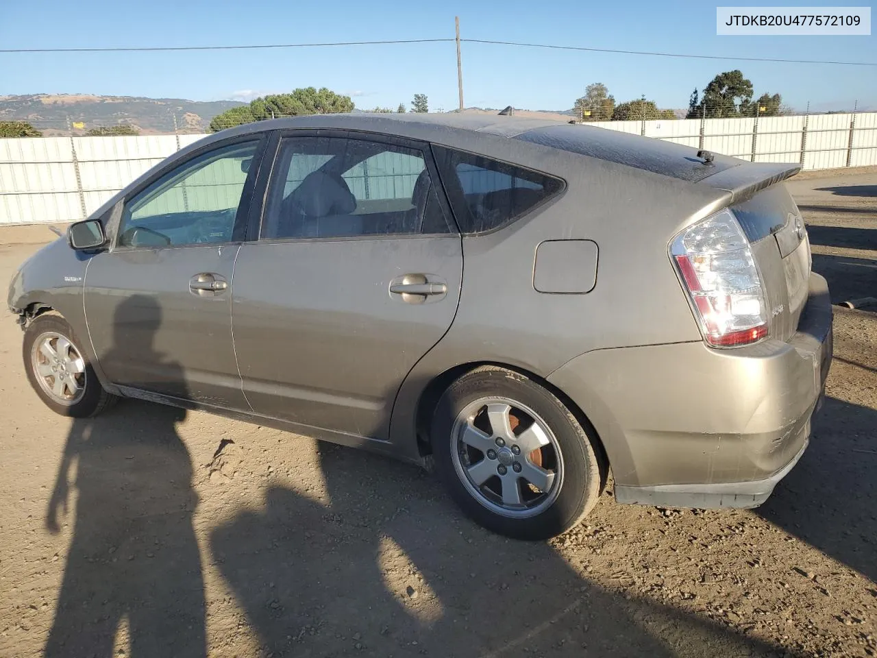 2007 Toyota Prius VIN: JTDKB20U477572109 Lot: 76533824