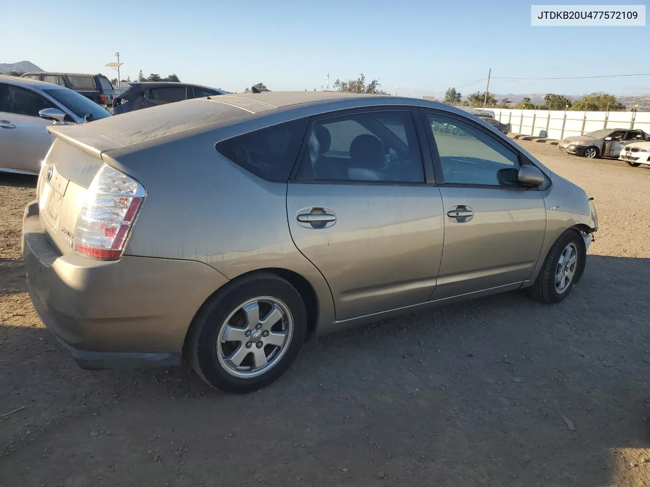 2007 Toyota Prius VIN: JTDKB20U477572109 Lot: 76533824