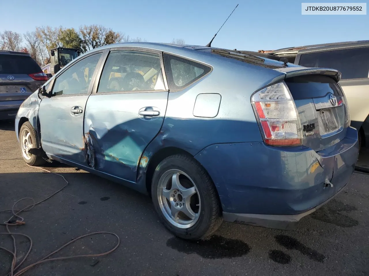 2007 Toyota Prius VIN: JTDKB20U877679552 Lot: 76550944