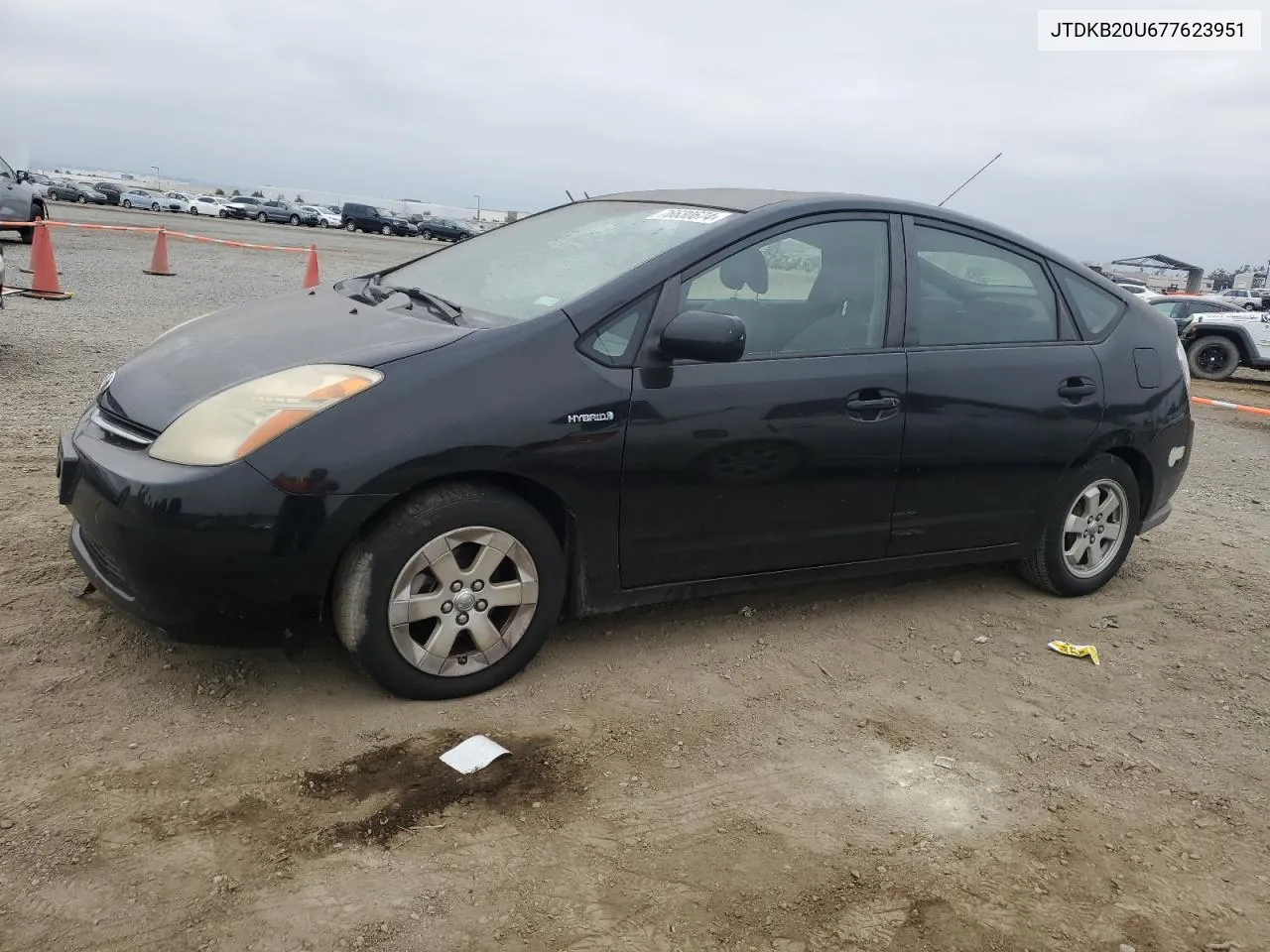 2007 Toyota Prius VIN: JTDKB20U677623951 Lot: 76630674