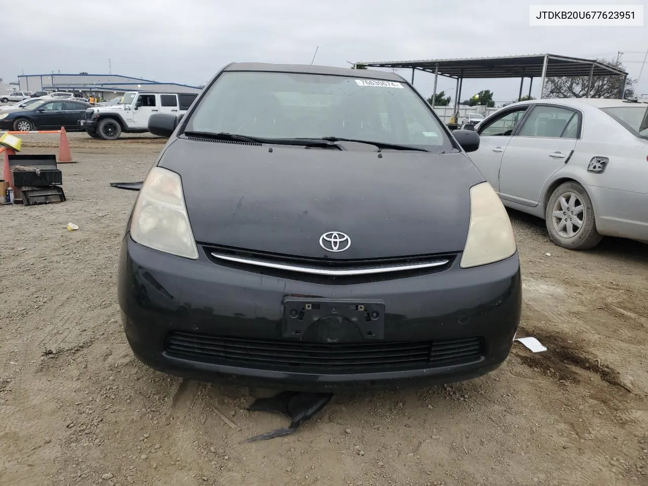 2007 Toyota Prius VIN: JTDKB20U677623951 Lot: 76630674