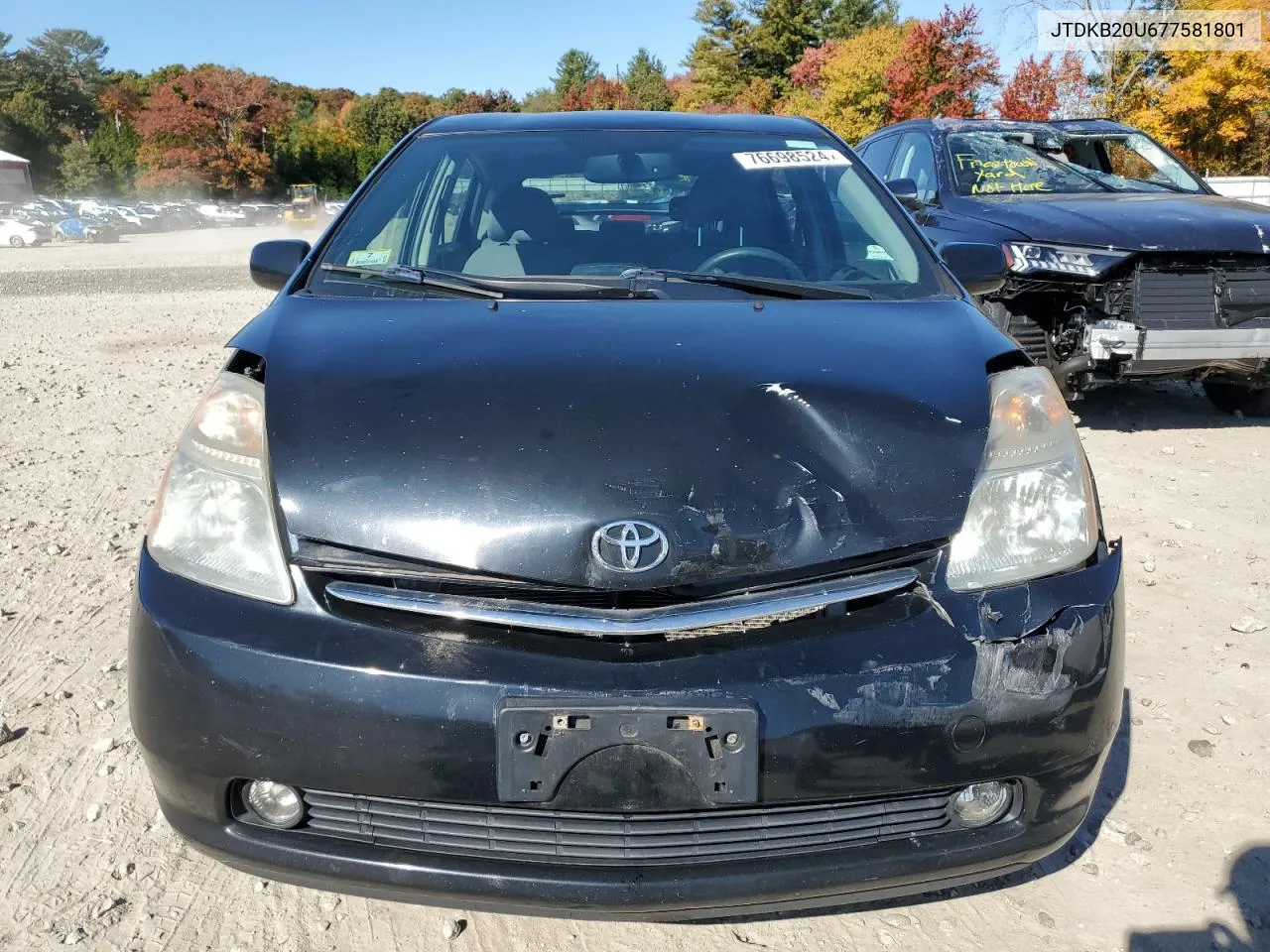 2007 Toyota Prius VIN: JTDKB20U677581801 Lot: 76698524