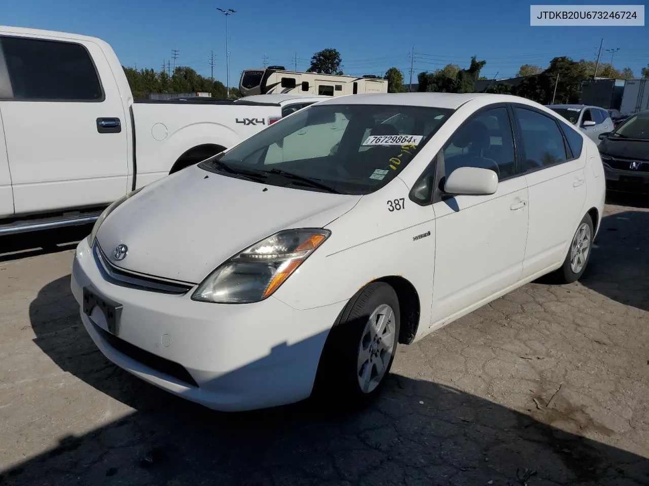 2007 Toyota Prius VIN: JTDKB20U673246724 Lot: 76729864