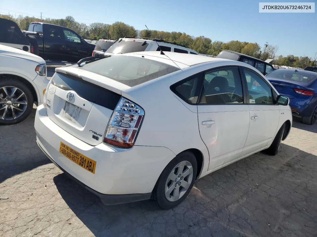 2007 Toyota Prius VIN: JTDKB20U673246724 Lot: 76729864