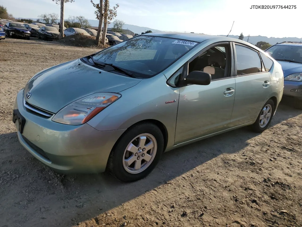 2007 Toyota Prius VIN: JTDKB20U977644275 Lot: 76788224