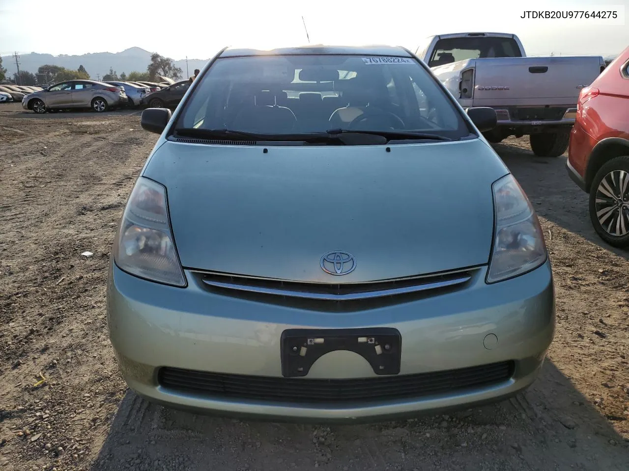 2007 Toyota Prius VIN: JTDKB20U977644275 Lot: 76788224