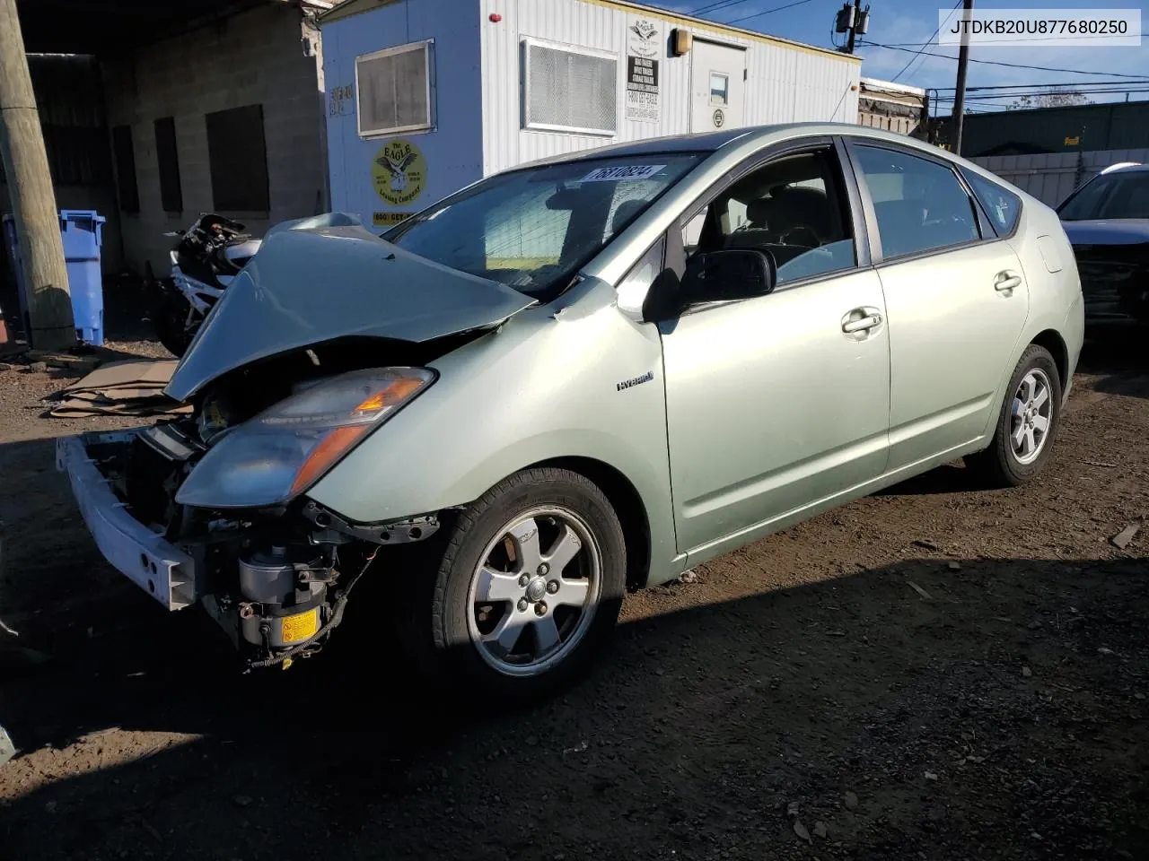 2007 Toyota Prius VIN: JTDKB20U877680250 Lot: 76810824