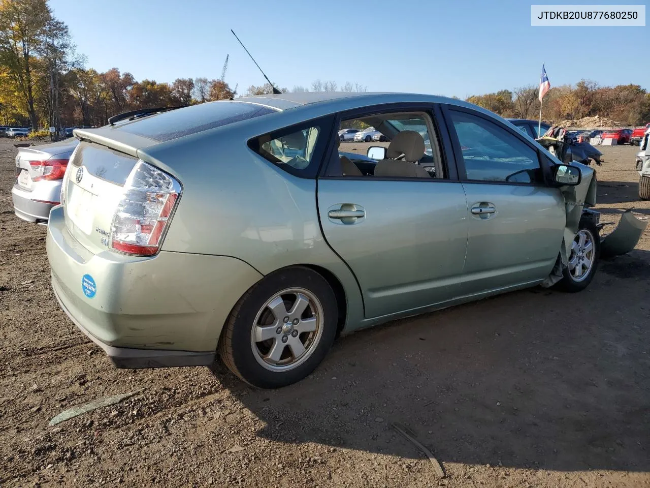 2007 Toyota Prius VIN: JTDKB20U877680250 Lot: 76810824