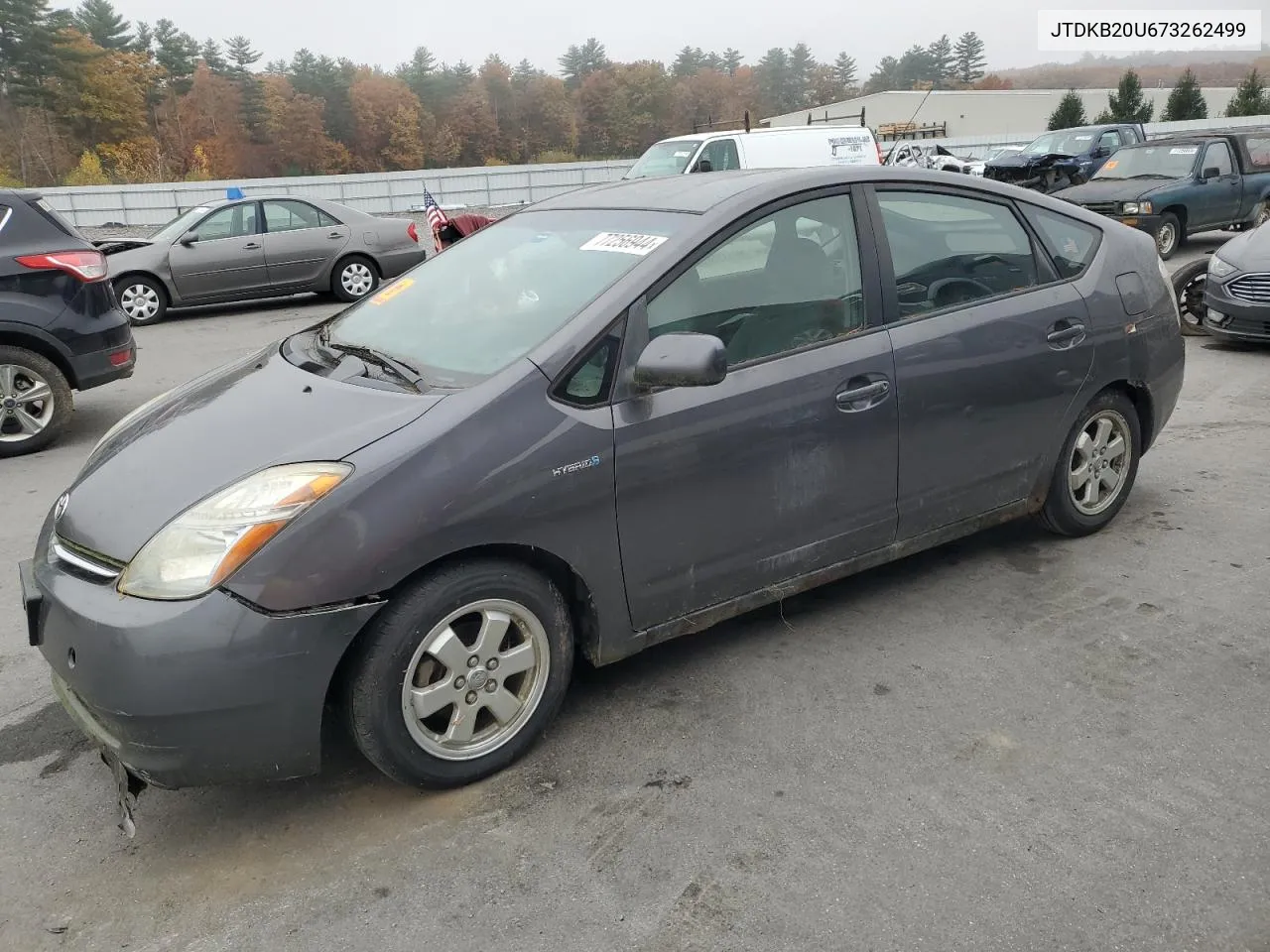 2007 Toyota Prius VIN: JTDKB20U673262499 Lot: 77256944