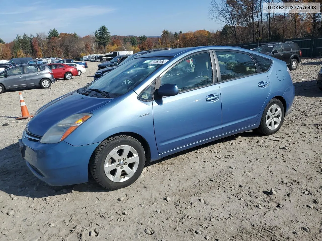 2007 Toyota Prius VIN: JTDKB20U377576443 Lot: 77357154