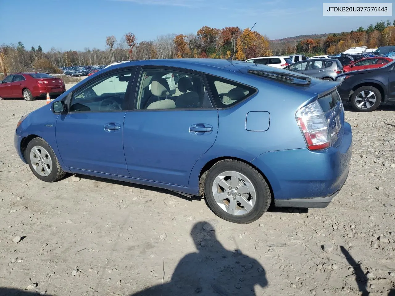 2007 Toyota Prius VIN: JTDKB20U377576443 Lot: 77357154