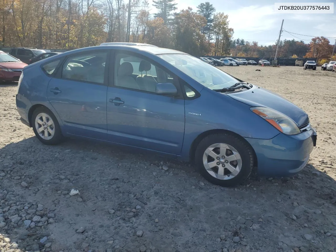 2007 Toyota Prius VIN: JTDKB20U377576443 Lot: 77357154