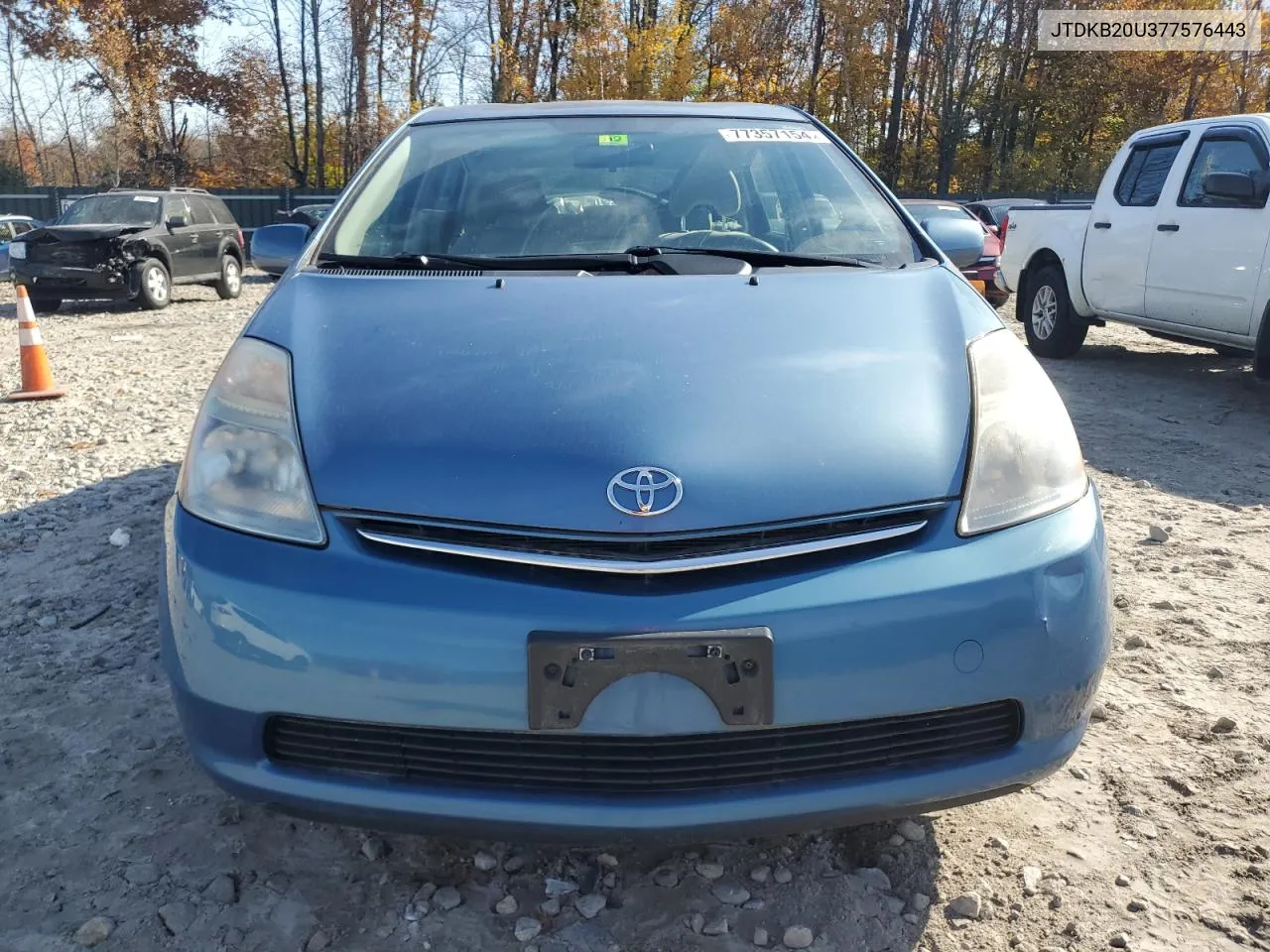 2007 Toyota Prius VIN: JTDKB20U377576443 Lot: 77357154