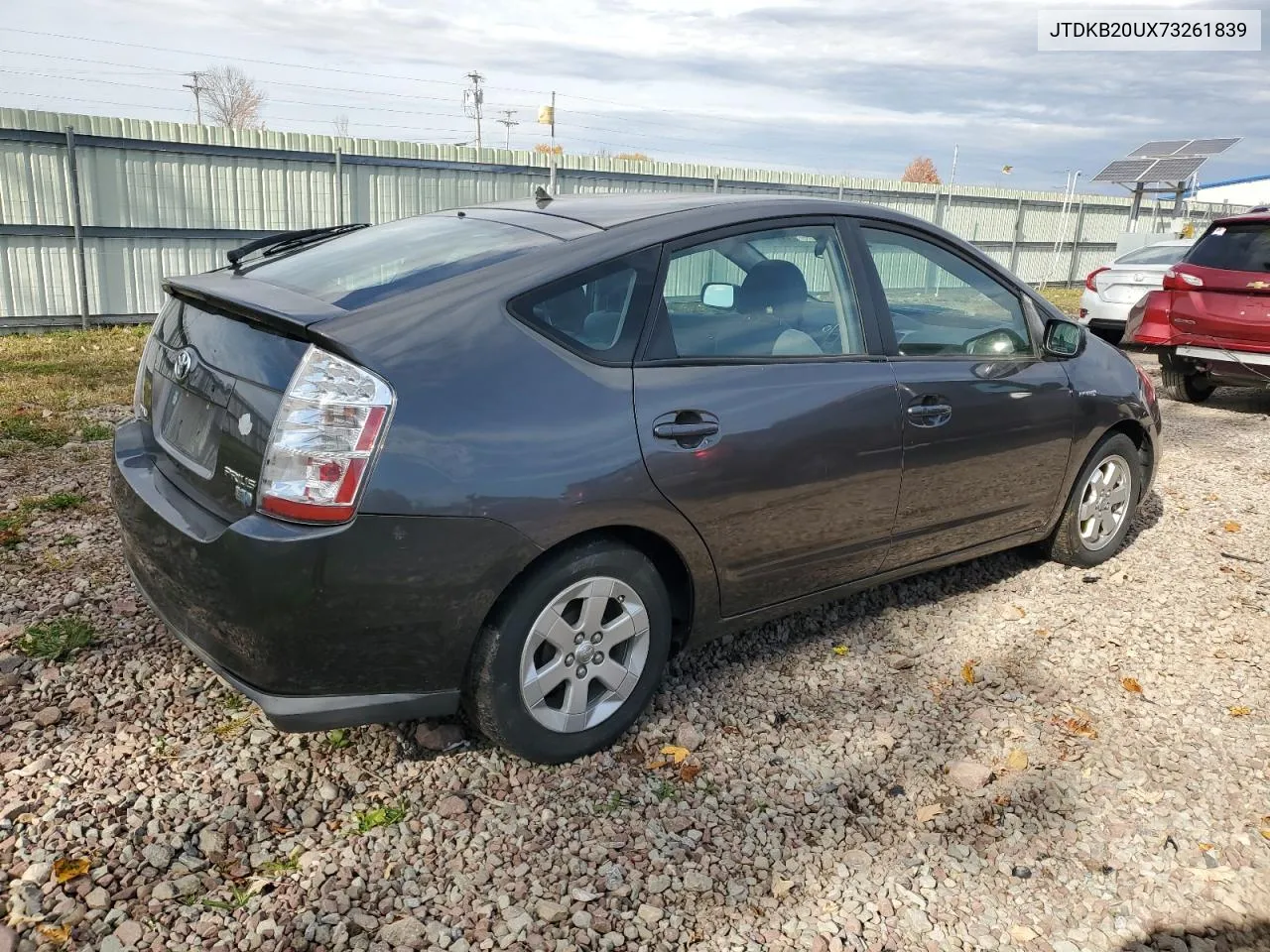 2007 Toyota Prius VIN: JTDKB20UX73261839 Lot: 77373454