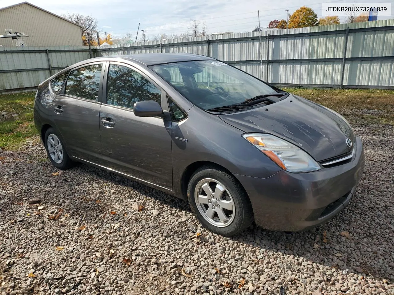 2007 Toyota Prius VIN: JTDKB20UX73261839 Lot: 77373454