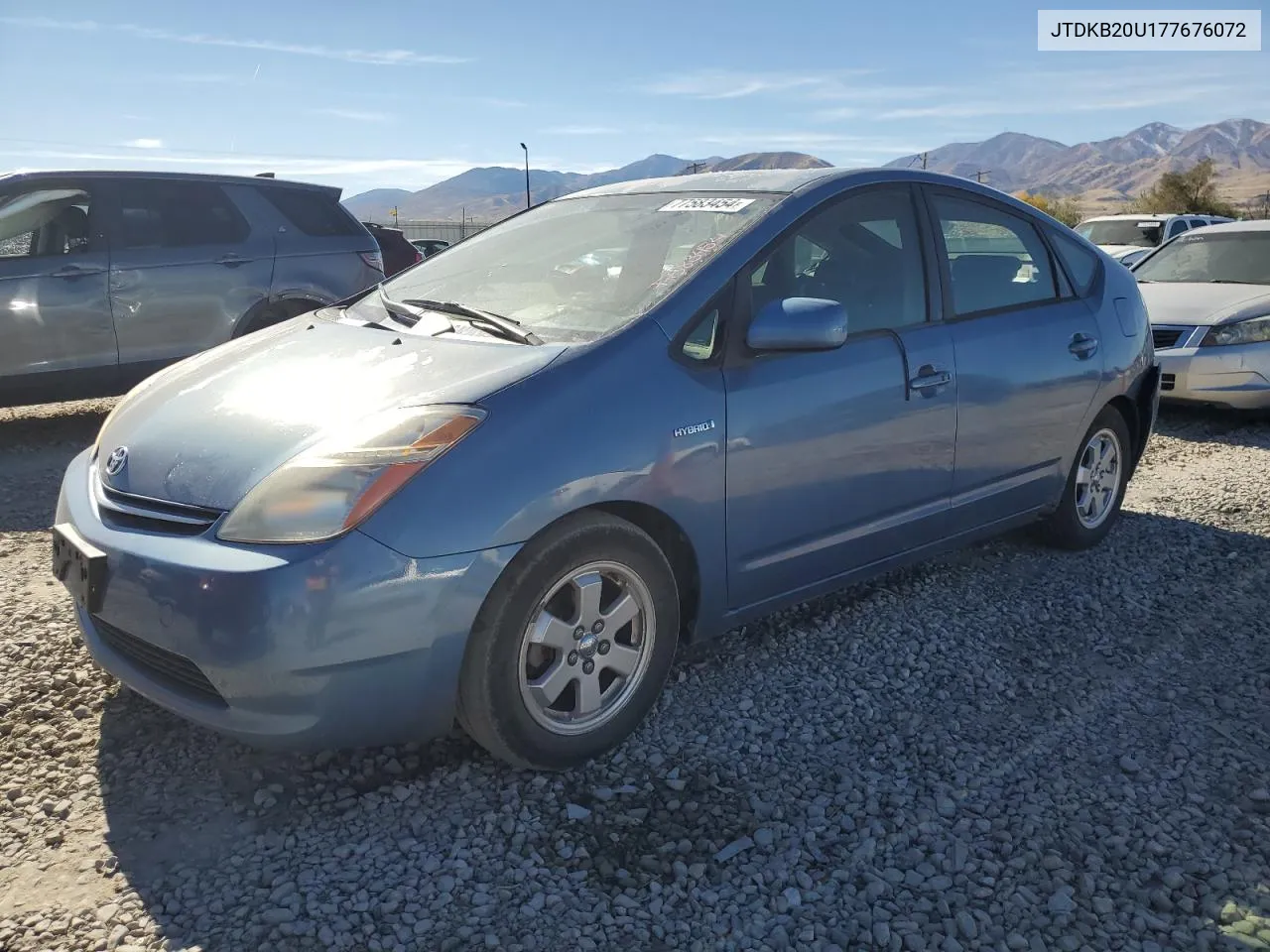 2007 Toyota Prius VIN: JTDKB20U177676072 Lot: 77583454