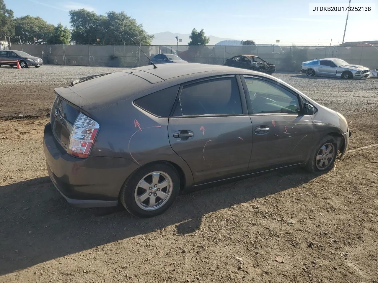 2007 Toyota Prius VIN: JTDKB20U173252138 Lot: 77588574