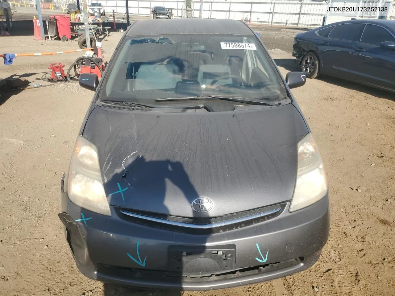 2007 Toyota Prius VIN: JTDKB20U173252138 Lot: 77588574