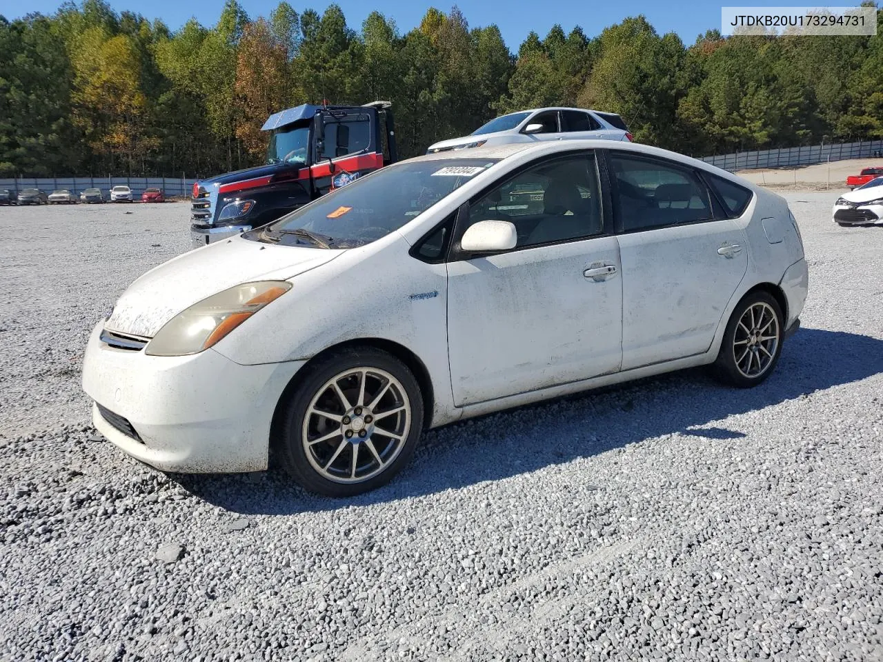 2007 Toyota Prius Base (Cvt-E) VIN: JTDKB20U173294731 Lot: 77913044