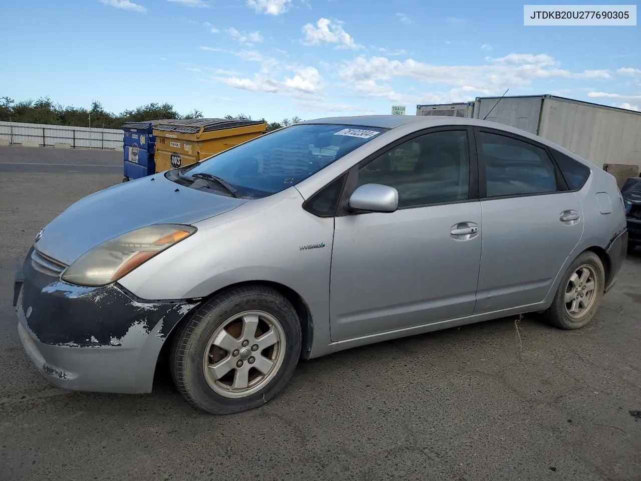 2007 Toyota Prius VIN: JTDKB20U277690305 Lot: 78102304