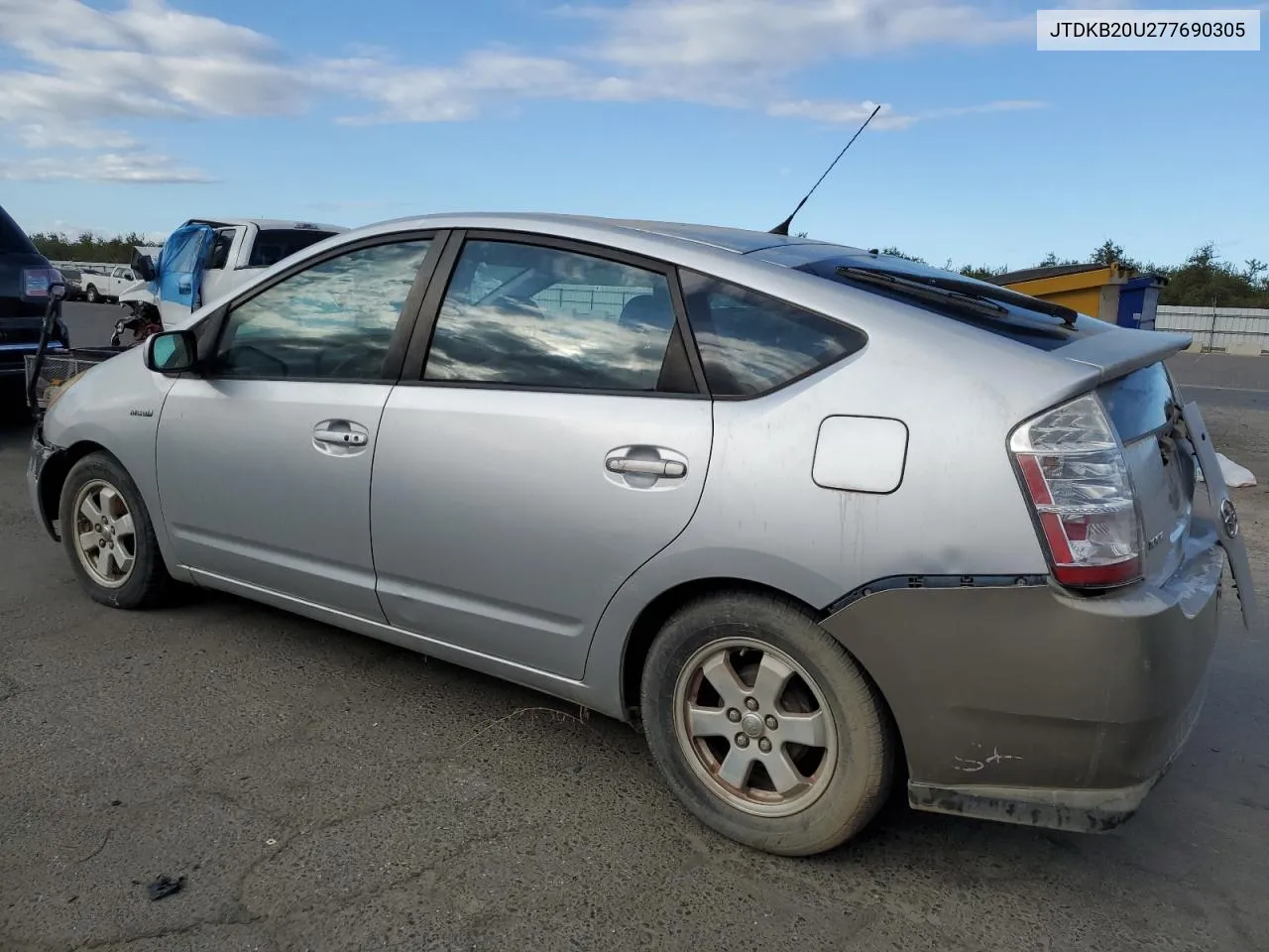 2007 Toyota Prius VIN: JTDKB20U277690305 Lot: 78102304