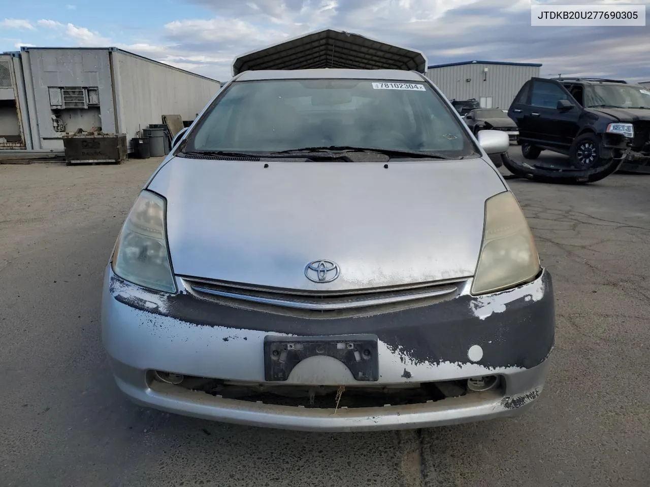 2007 Toyota Prius VIN: JTDKB20U277690305 Lot: 78102304