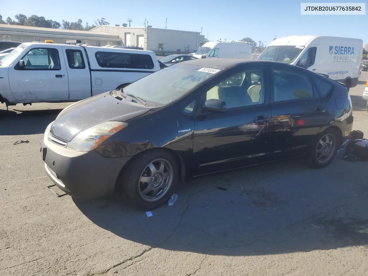 2007 Toyota Prius VIN: JTDKB20U677635842 Lot: 78224854