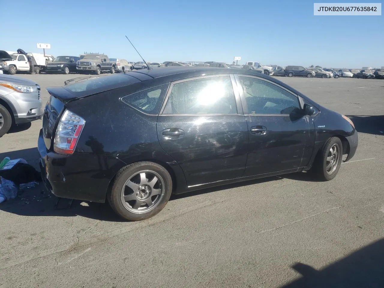 2007 Toyota Prius VIN: JTDKB20U677635842 Lot: 78224854