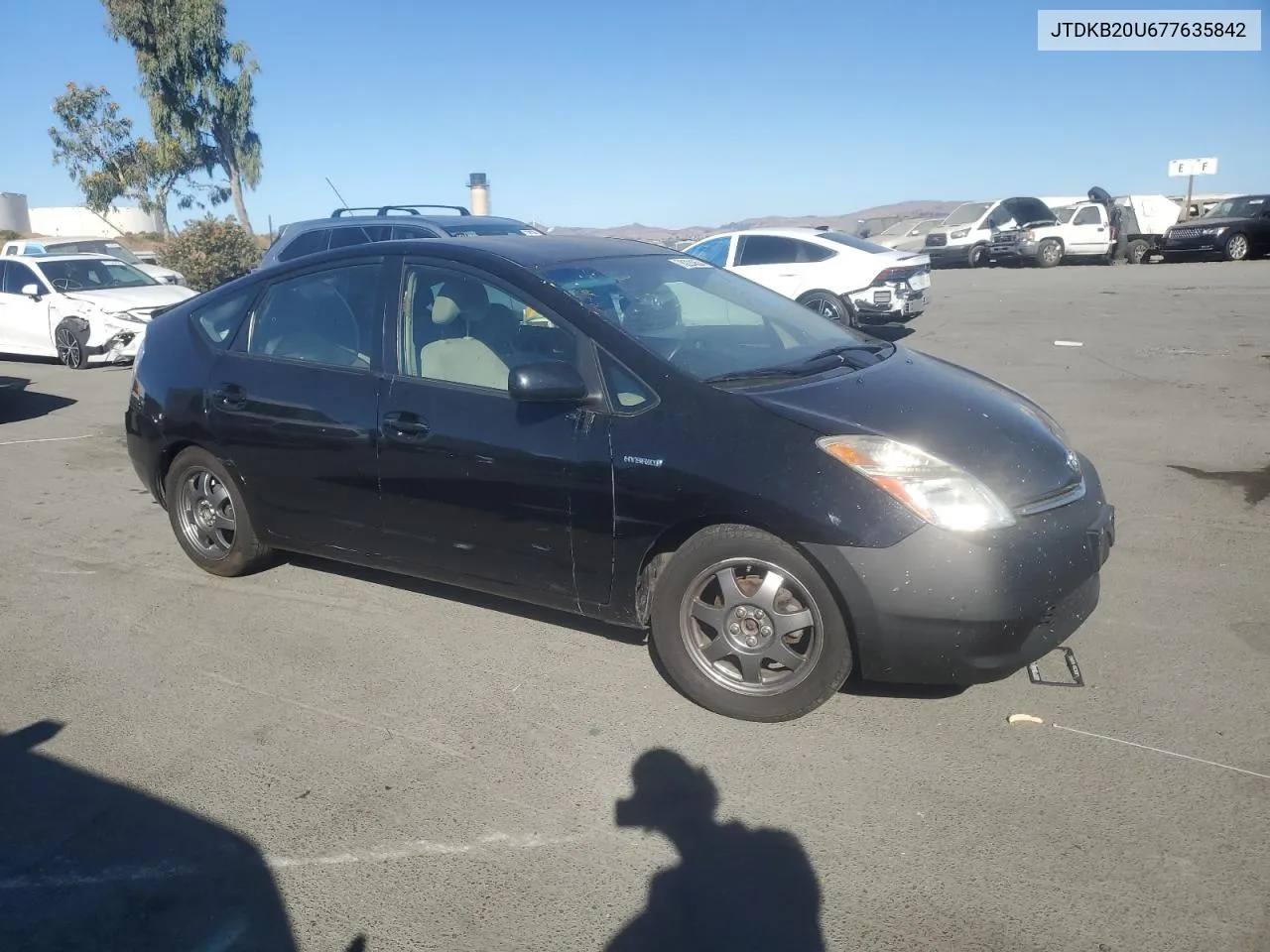 2007 Toyota Prius VIN: JTDKB20U677635842 Lot: 78224854