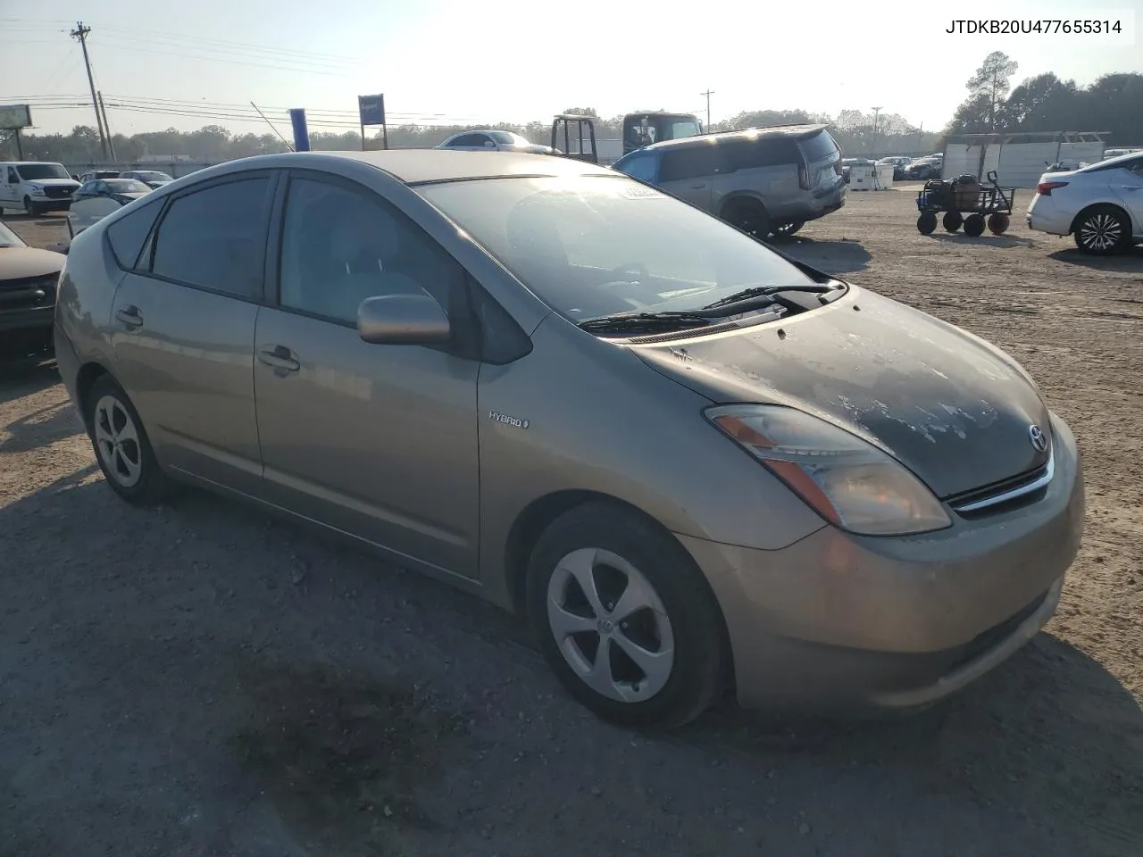 2007 Toyota Prius VIN: JTDKB20U477655314 Lot: 78236844