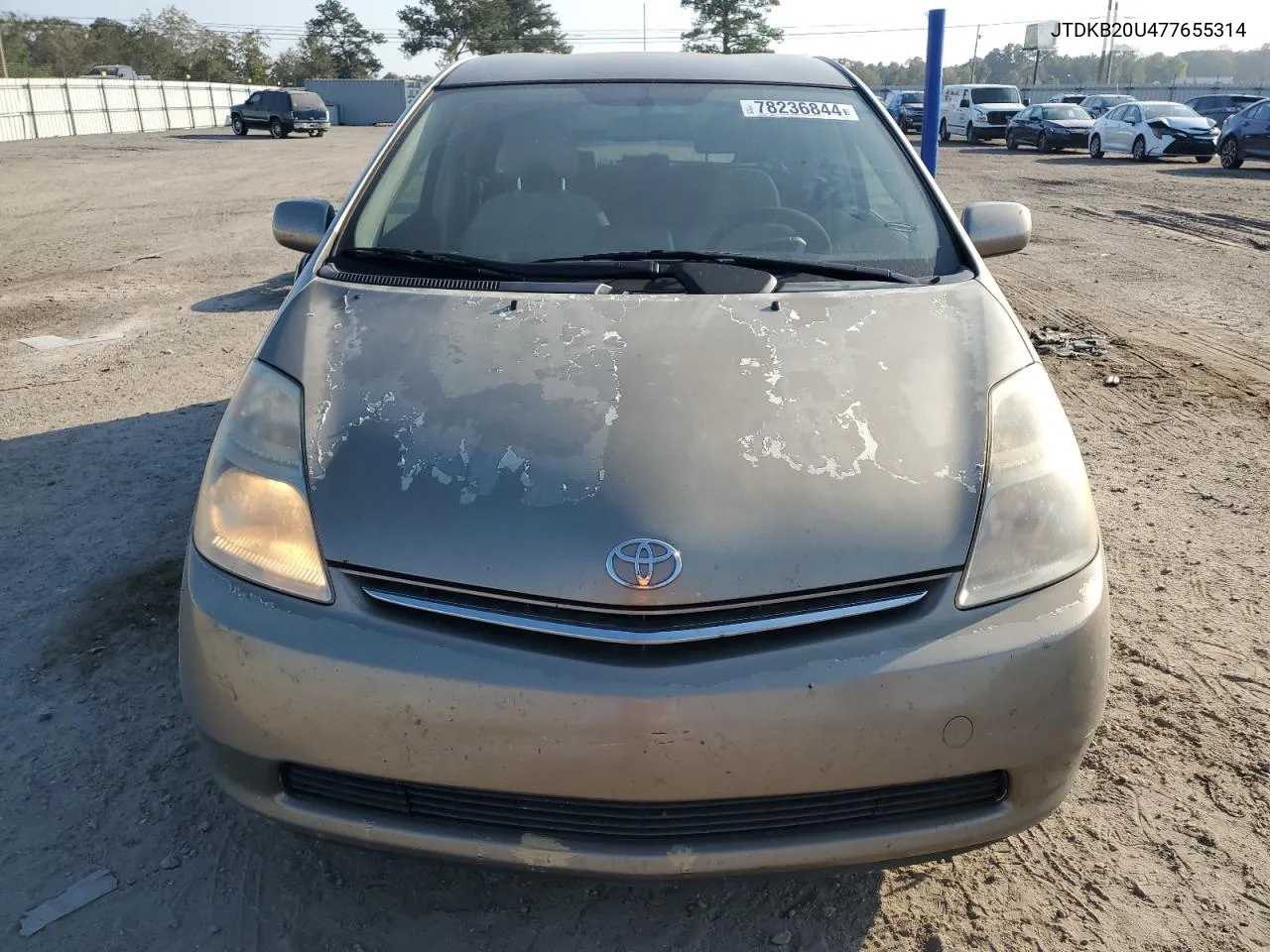 2007 Toyota Prius VIN: JTDKB20U477655314 Lot: 78236844