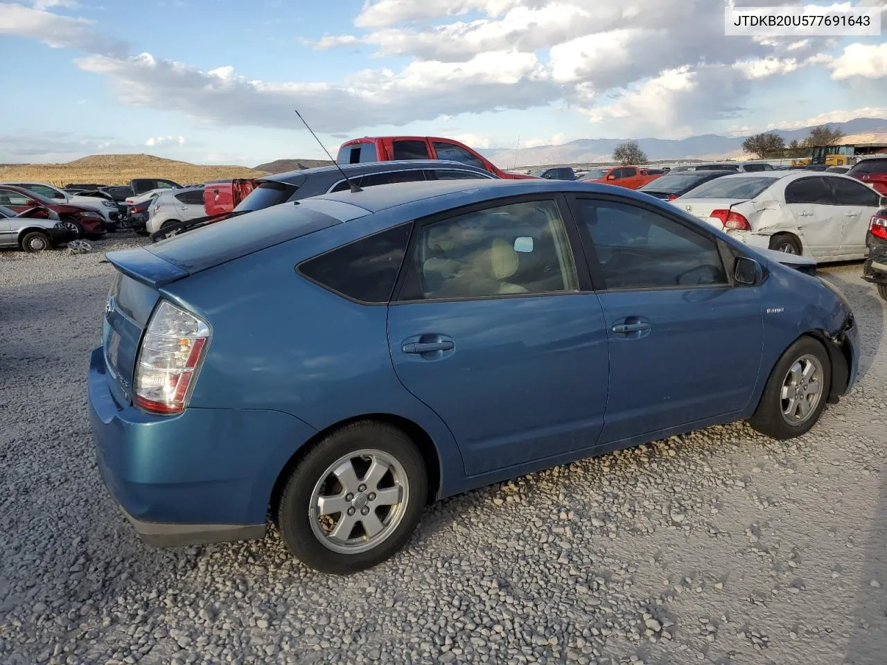 2007 Toyota Prius VIN: JTDKB20U577691643 Lot: 78279364