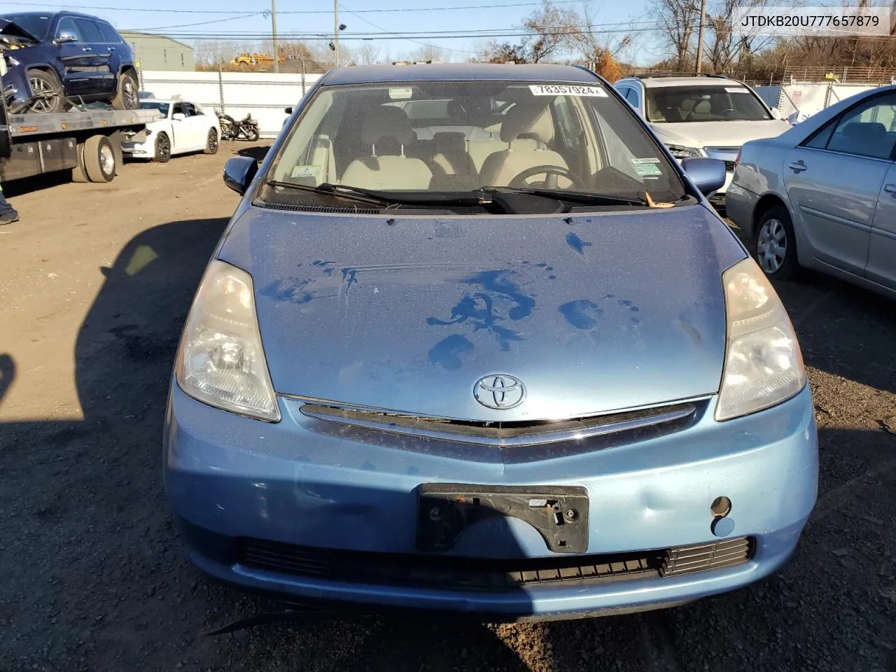 2007 Toyota Prius VIN: JTDKB20U777657879 Lot: 78357924